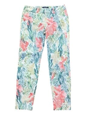 Floral Old Navy Pixie ankle pants mid rise size 4